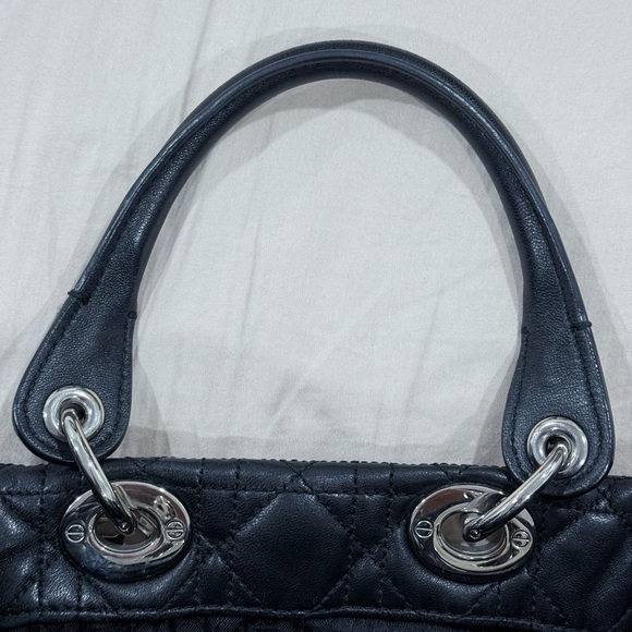 Authentic Christian Dior Cannage Lady Dior Soft Black Tote - Picture 16 of 16
